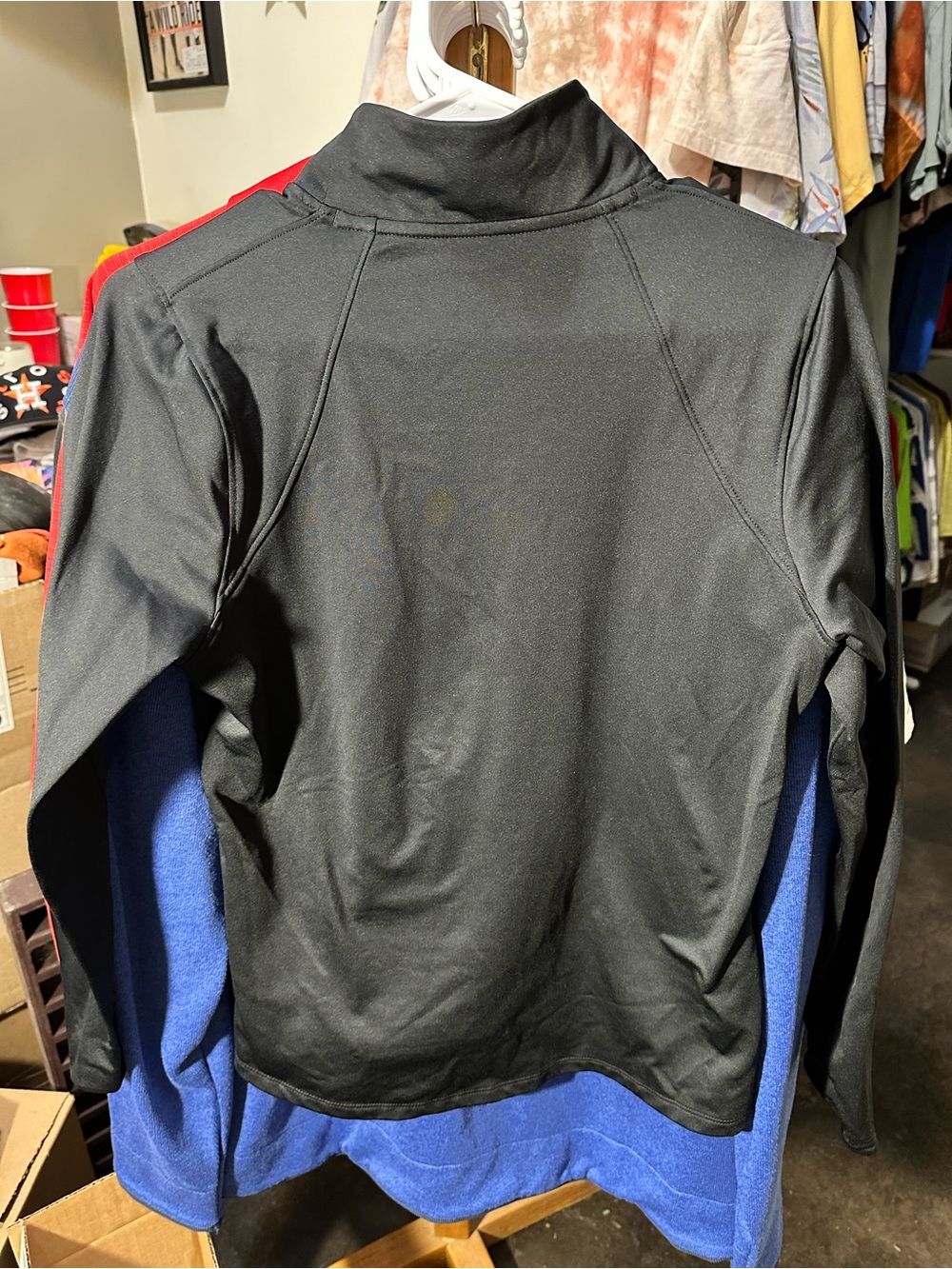 Under Armour Black Mock Neck Performance Long Sleeve Top - Picture 2 of 7